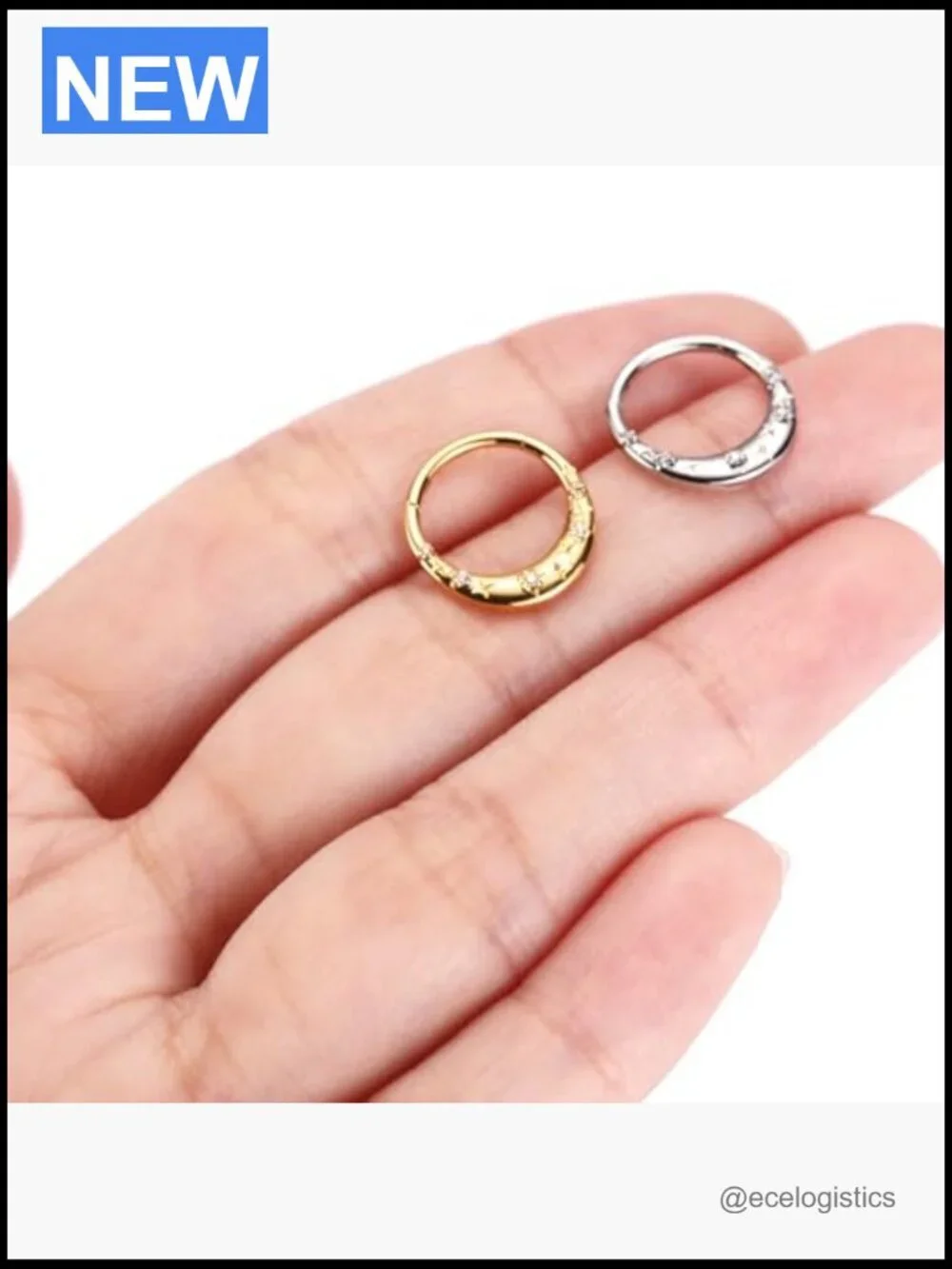 316L Surgical Steel Septum Ring Nose Hoop Hypoallergenic Daith Cartilage Conch